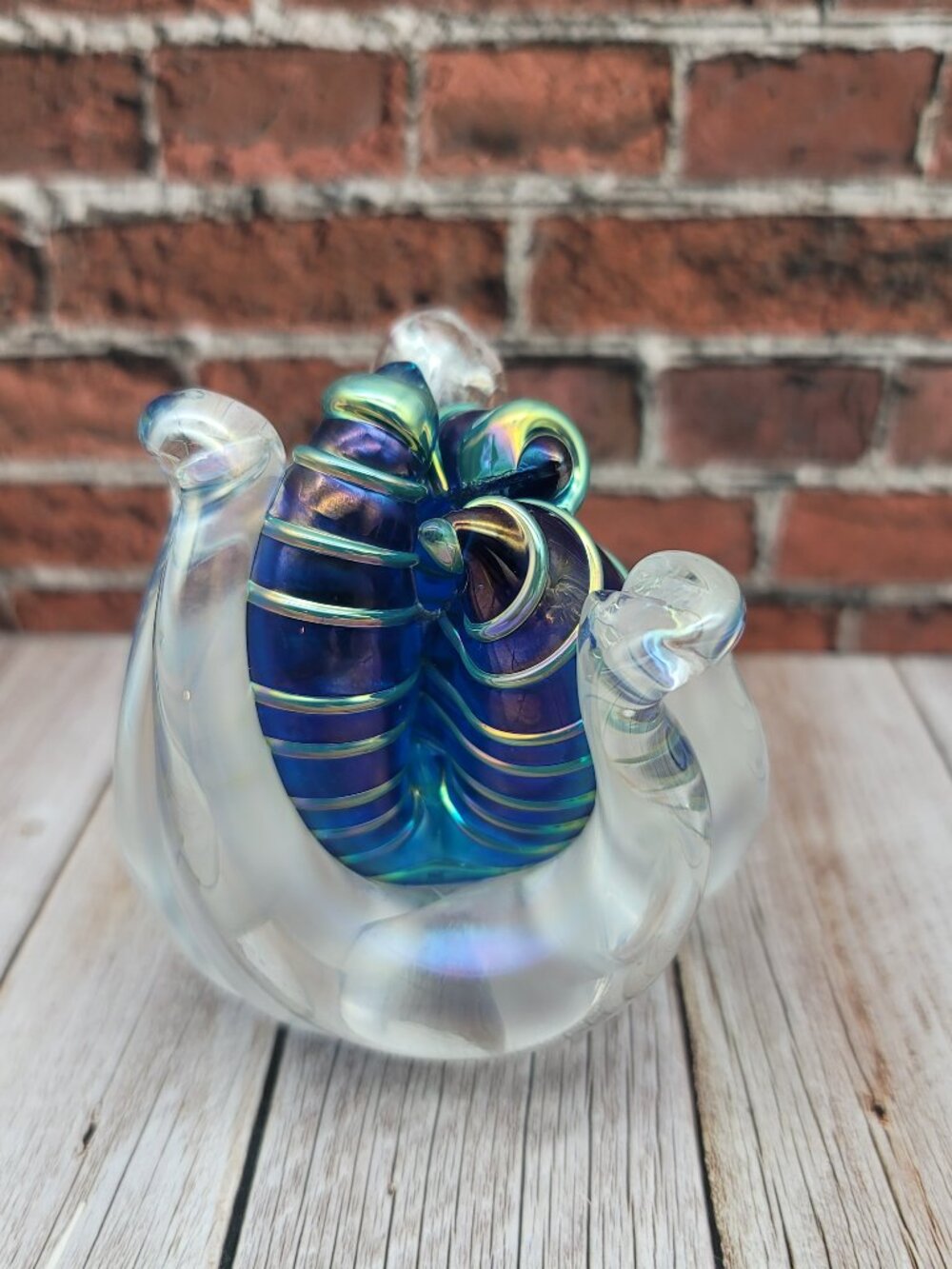 HAT Herb A Thomas Art Glass Sculpture Paperweight Signed